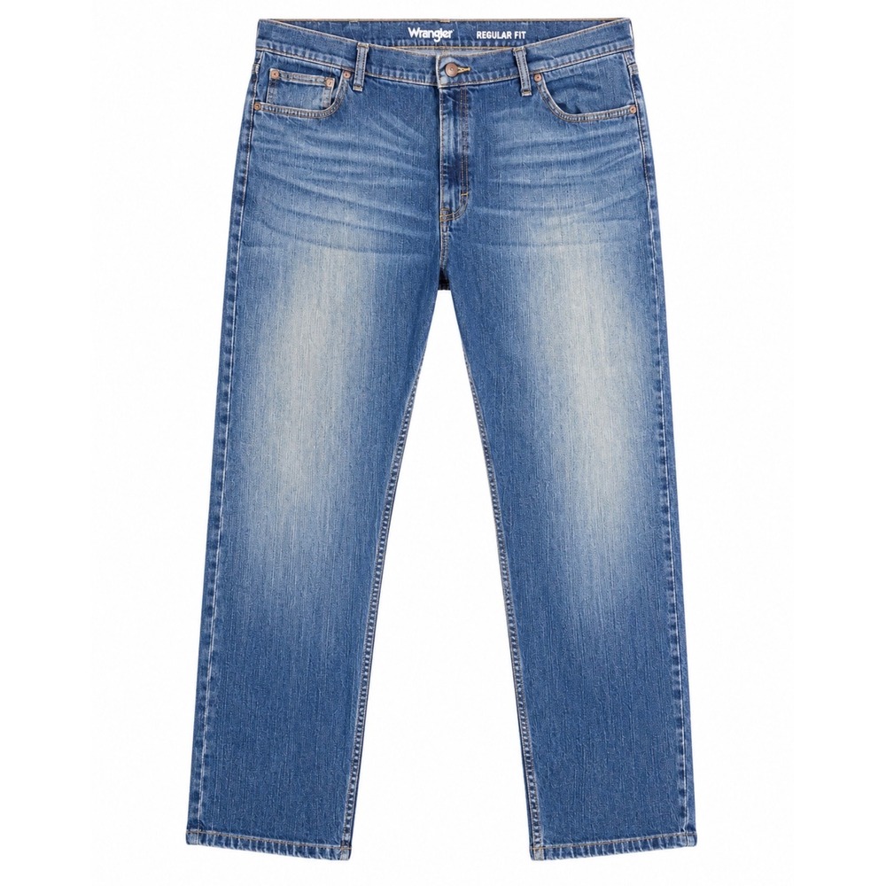Wrangler Regular Fit Jeans Women 42x30 Blue Excellent Vintage Straight Leg Denim